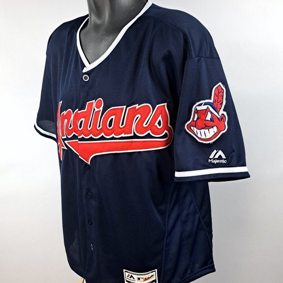 CLEVELAND INDIANS #25 Jim THOME Jersey Sewn Numbers & Logos BLUE - Picture 3 of 8